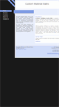 Mobile Screenshot of custommaterialsales.com